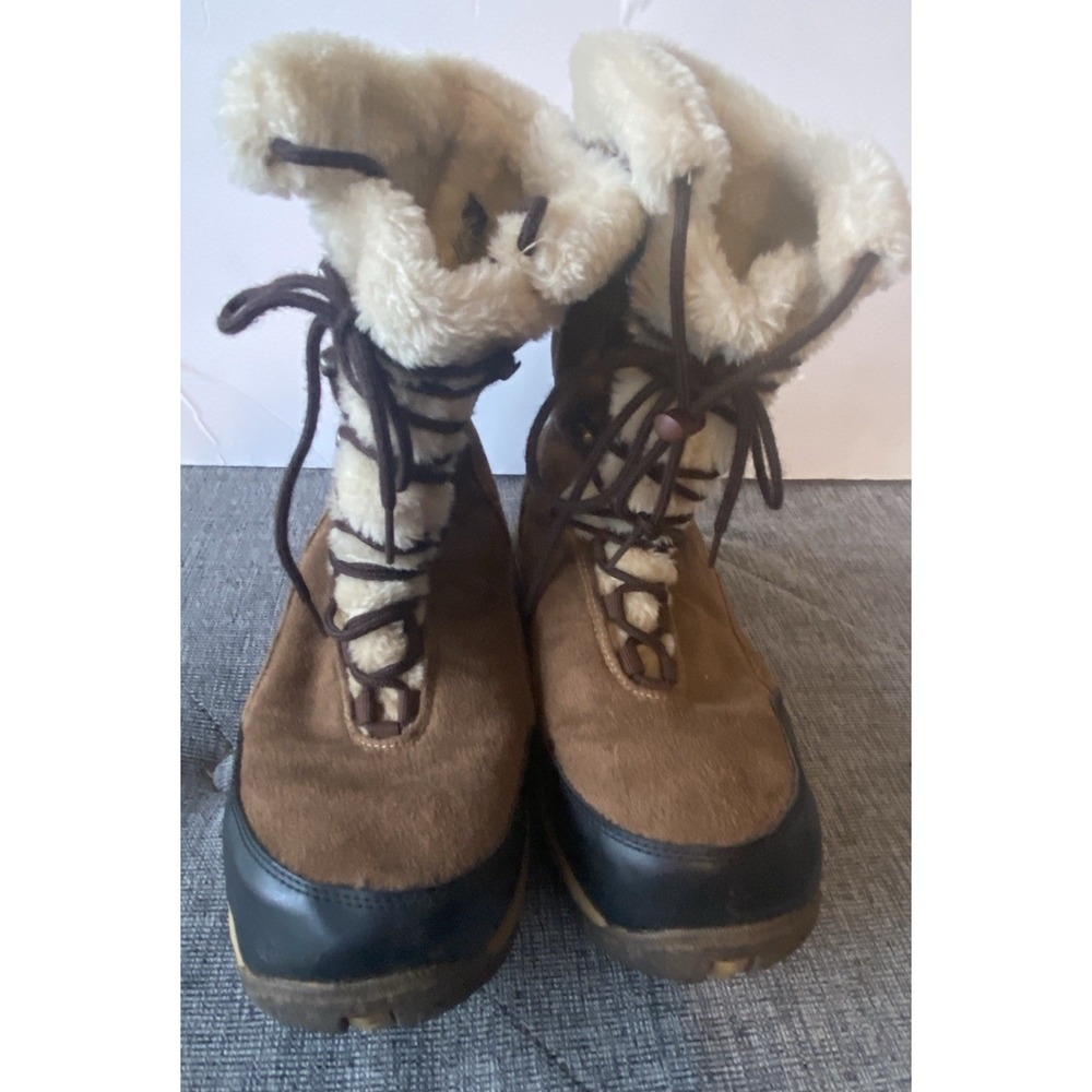 Itasca Anastasia Faux Tan Suede Exterior And Faux Fur Trim & Interior Womens 8